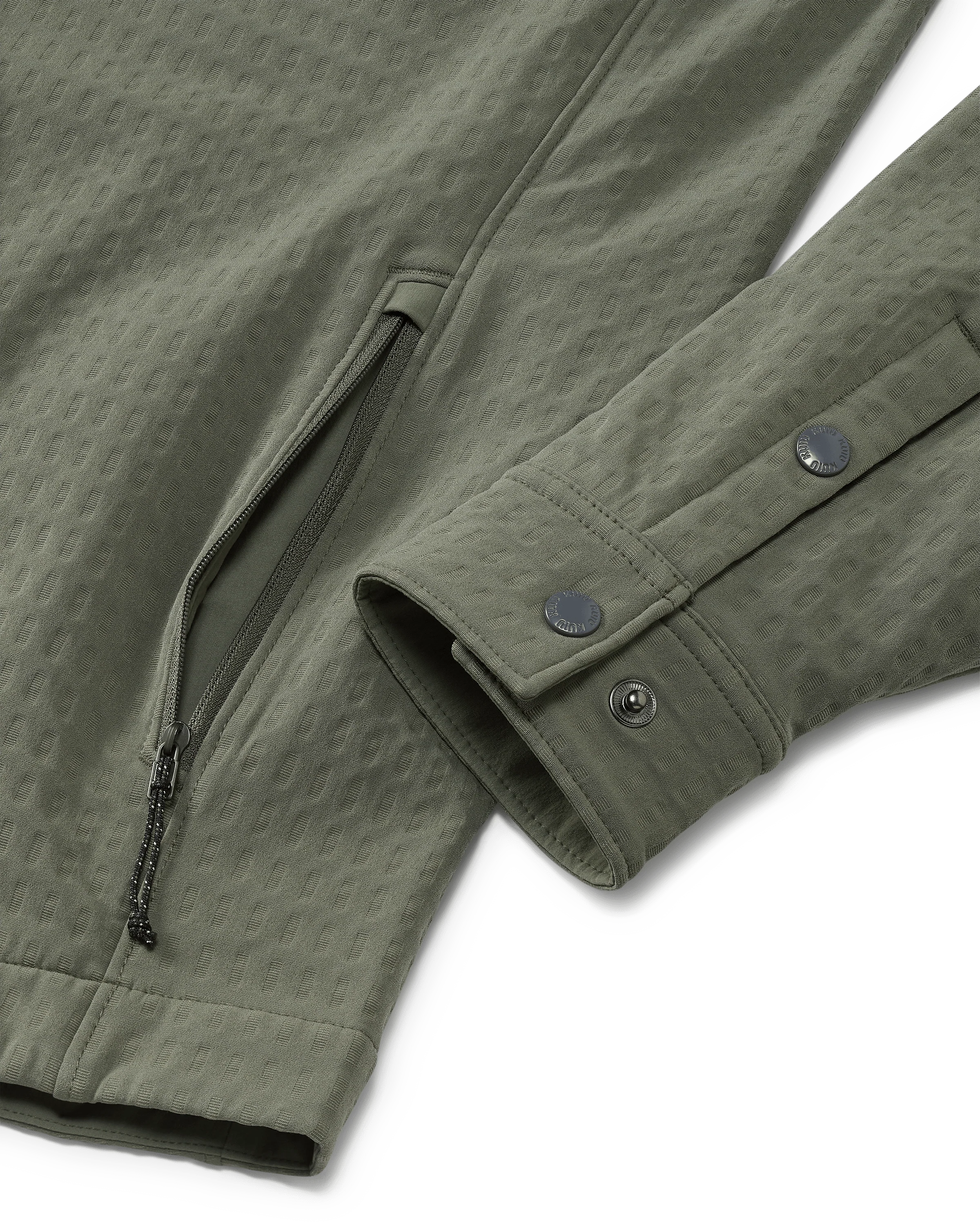 Blockfield Fleece Shirt Jacket | Dark Sage - Image 5
