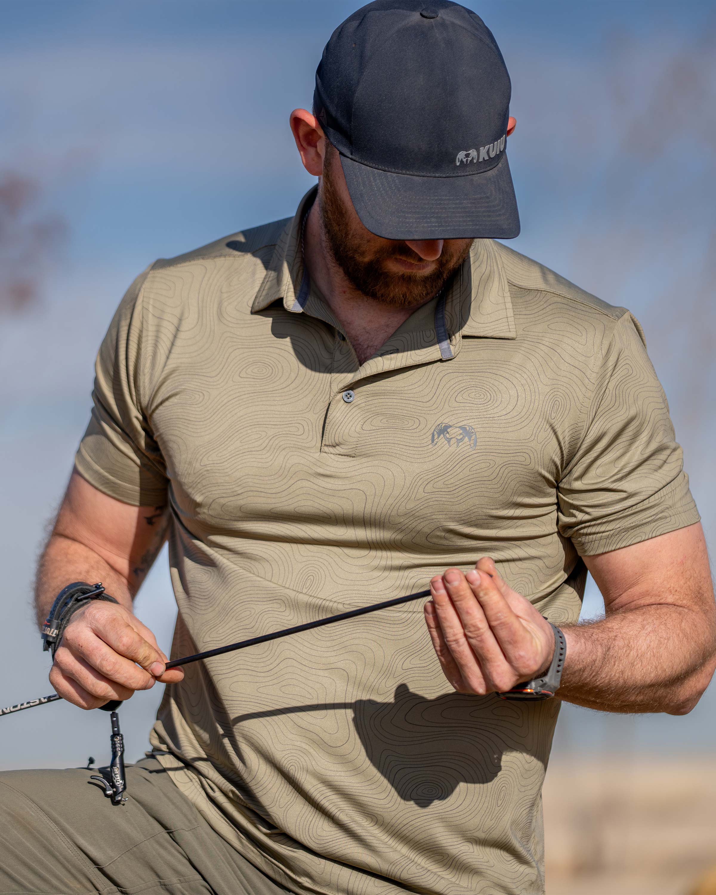 KUIU Performance Polo Topo | Slate Topo - Image 3