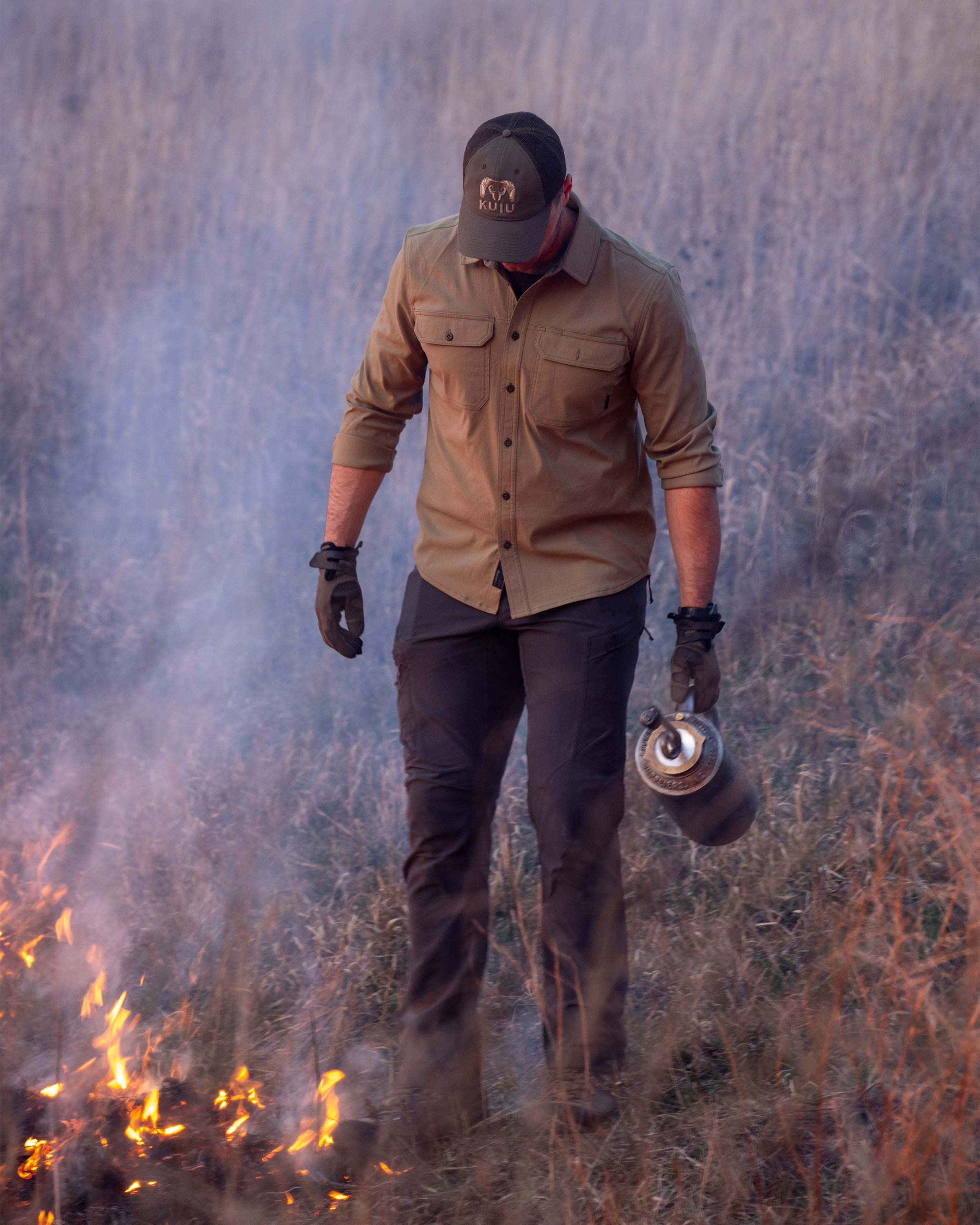 Motive LS Workgrade Shirt | Stone - Image 7