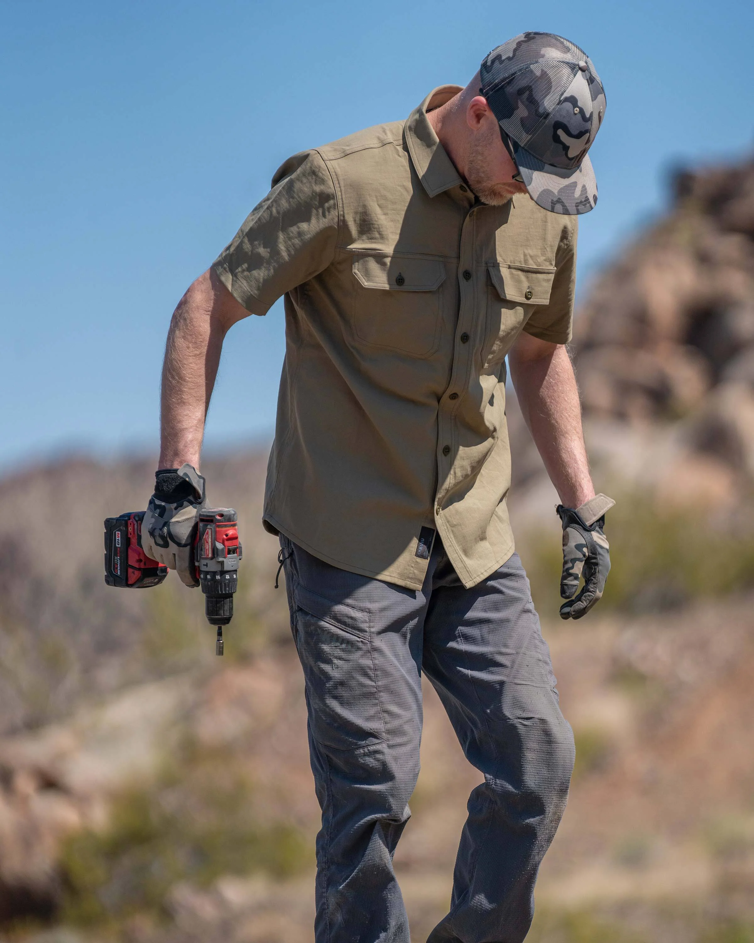 Motive SS Workgrade Shirt | Khaki - Image 4