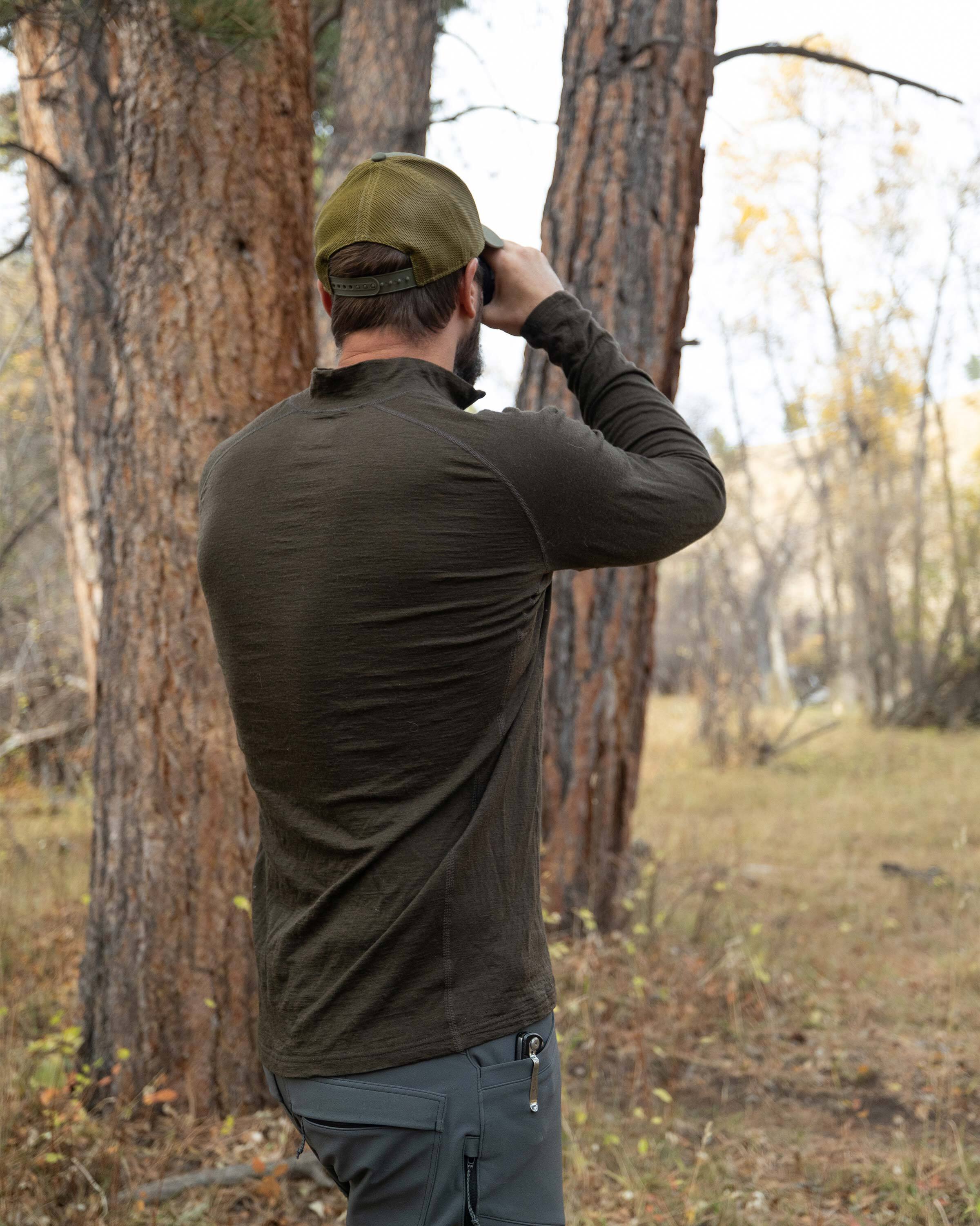 ULTRA Merino 145 Zip-T Hunting Shirt | Verde - Image 8